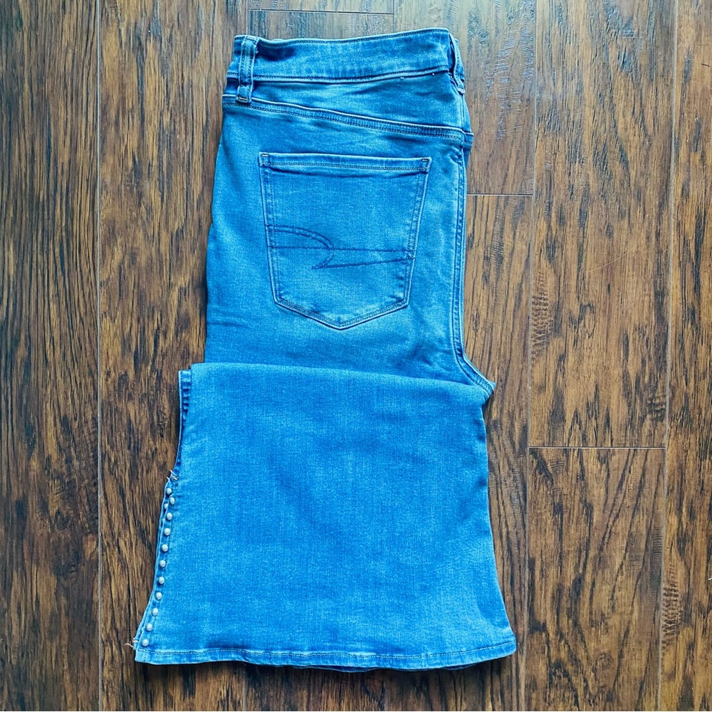 American Eagle Studded Flare Jeans - Picture 2 of 6